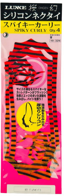 가마가츠 참돔 타이라바 낚시용 앵환 실리콘 넥타이 스파이키컬리 31, 1개