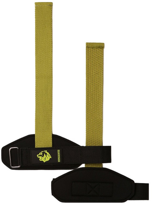 클리커맨 데드리프트 헬스 손목 보호 스트랩 2종 세트 미끄럼방지형, 그린, 1세트