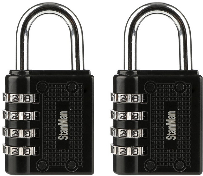 스탠맨 4단 다이얼 자물쇠, 2개
