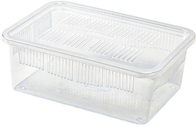 칸후아쿠아리움 파충류 적재형 케이지 소, 반투명, 1개