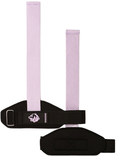 클리커맨 데드리프트 헬스 손목 보호 스트랩 2종 세트 미끄럼방지형, 퍼플, 1세트