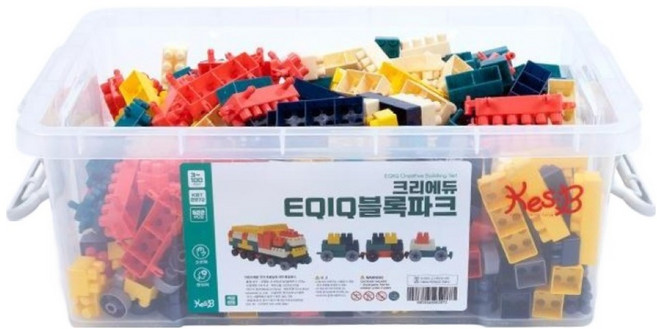 캐스비 튼튼 크리에듀 EQIQ 블록파크 522p, 1개, 혼합색상