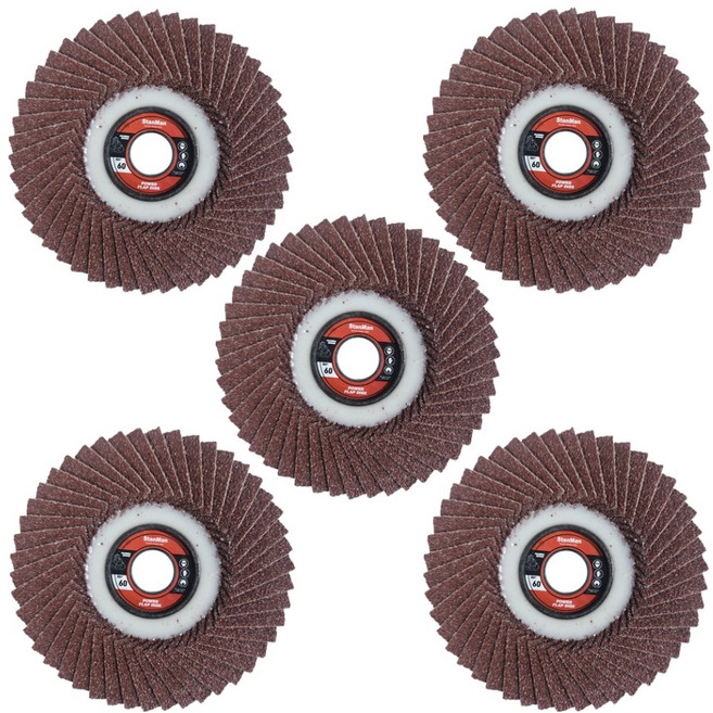 스탠맨 날개사포 해바라기형 60방 100mm, 5개