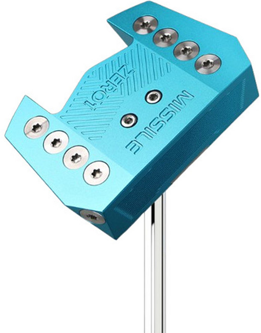 미사일 ZERO1 제로원 제로토크 스틸 퍼터 아쿠아블루 86cm(34인치), 2도