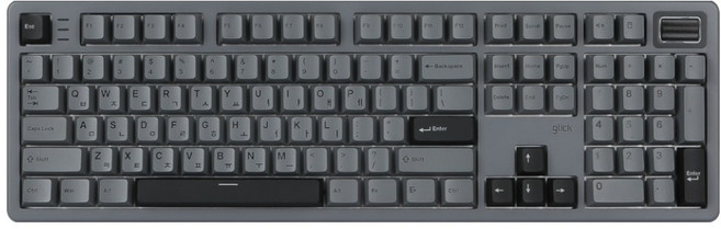 지클릭커 Magneon 8K 래피드트리거 게이밍 기계식 유선 키보드, 문스톤그레이, GRT107(핑크소닉), 마그네틱축(자석축)