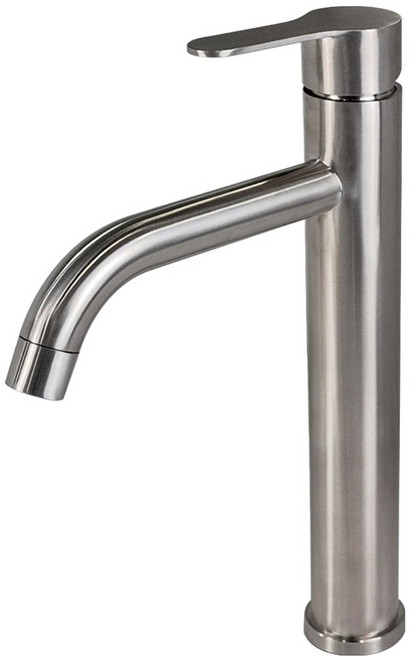 BK 탑볼 무광 스텐304 원홀 세면대 수전 아쿠아330, 실버, 1개