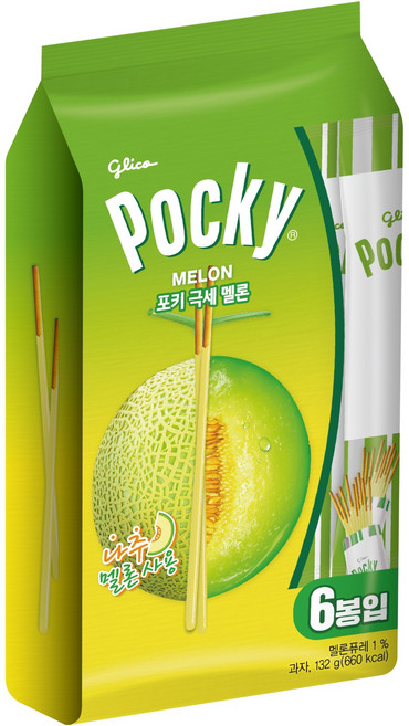 포키 극세 멜론 패밀리팩 6p, 132g, 1개