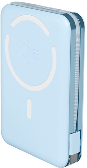 보바 35W Qi2.2 반고체셀 보조배터리 C타입, 블루, VA-117