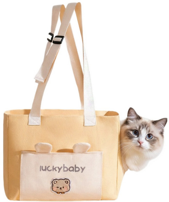 둥둥펫 반려동물 이동 숄더 고개쏙 슬링백, 혼합색상, 1개