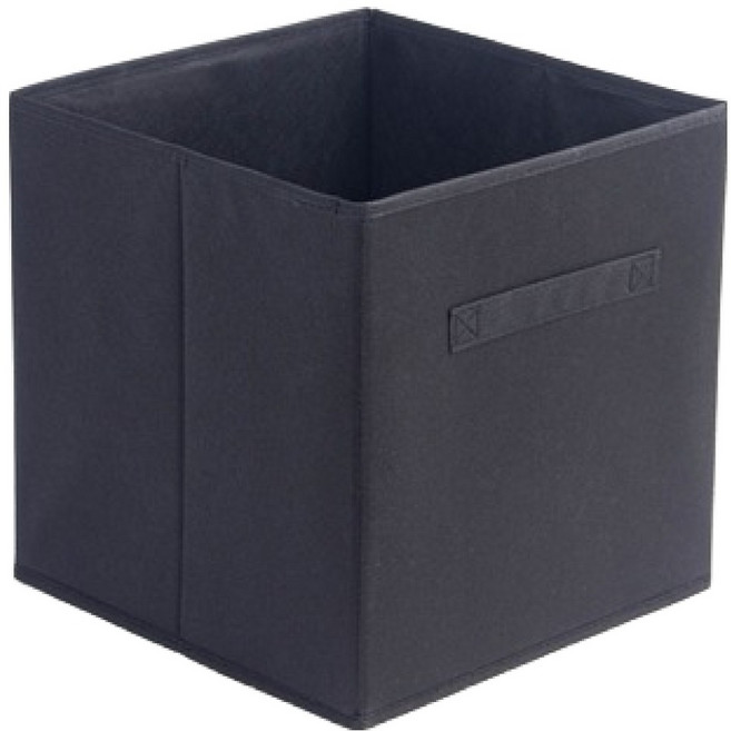 타이탄 팬트리 수납 패브릭 리빙박스, 검은색, 1개