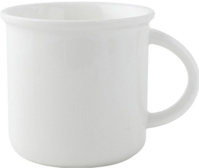 프렌치마르스 심플 모던 집들이선물 세라믹 머그컵 350ml MMM3605, 화이트, 1개