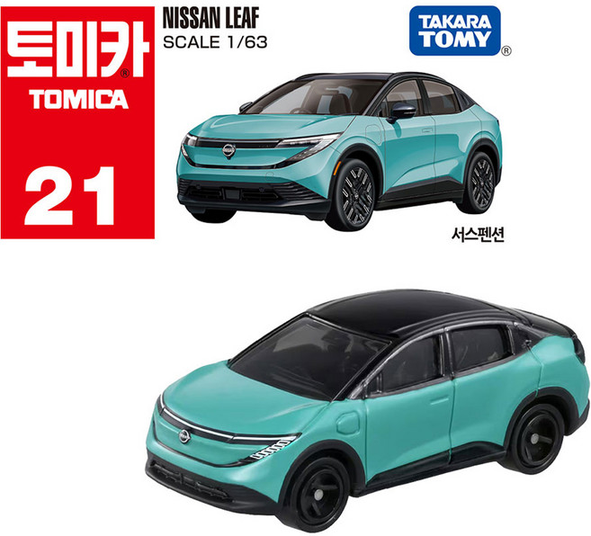 토미카 21 닛산 리프 작동완구, 혼합색상, 1개