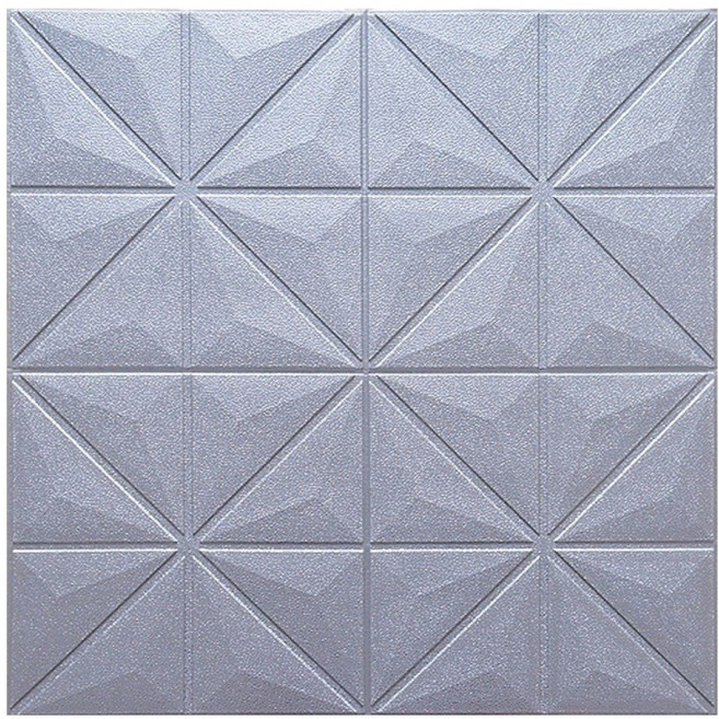 EVESELLER 홈인테리어 XPE 폼블럭 벽지, 모던 실버, 1개