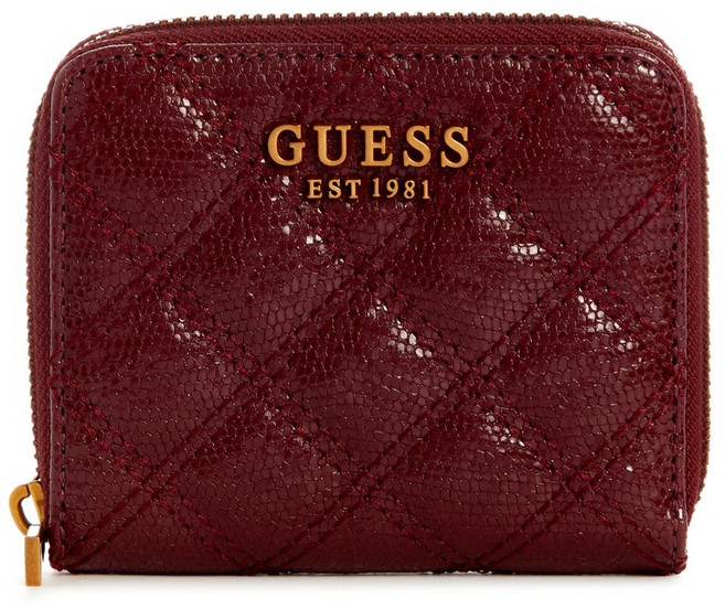 게스 여성용 GIULLY 정사각형 퀼팅 반지갑 HO3A9A03