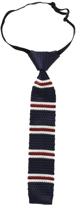 반자동 니트 넥타이