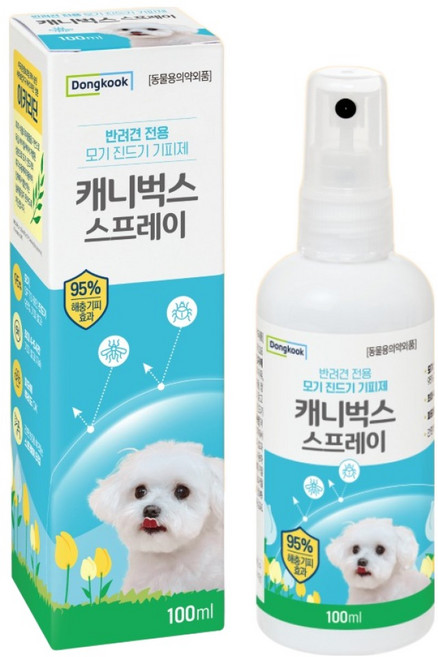동국제약 강아지 캐니벅스 스프레이 무색, 1개, 100ml, 투명