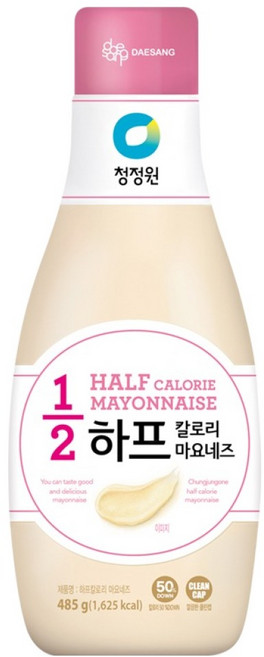 청정원 하프칼로리 마요네즈, 1개, 485g