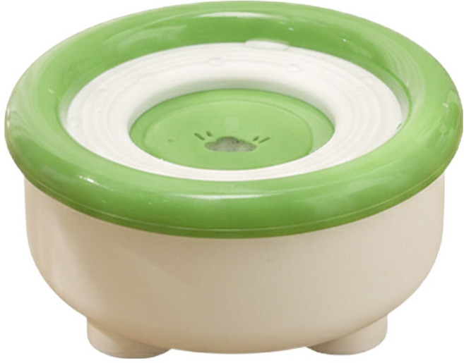 둥둥펫 반려동물 미끄럼방지 플로팅 워터보울, 그린, 1개
