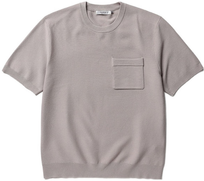 올젠 남성용 포켓 반팔 니트 ZAE2ER1902