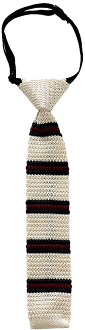 반자동 니트 넥타이