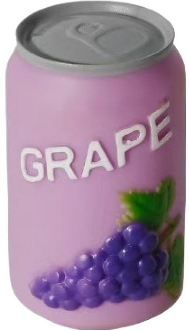 지오장바구니 강아지 삑삑나는 댕댕이 음료수병 라텍스 장난감, 포도, 1개