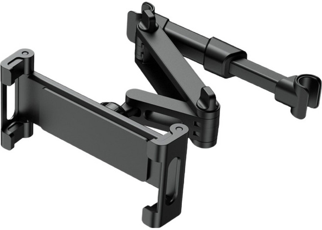 카위너 차량용 헤드레스트 태블릿 거치대 17.5 x 6.5 x 8 cm, 블랙, 1개