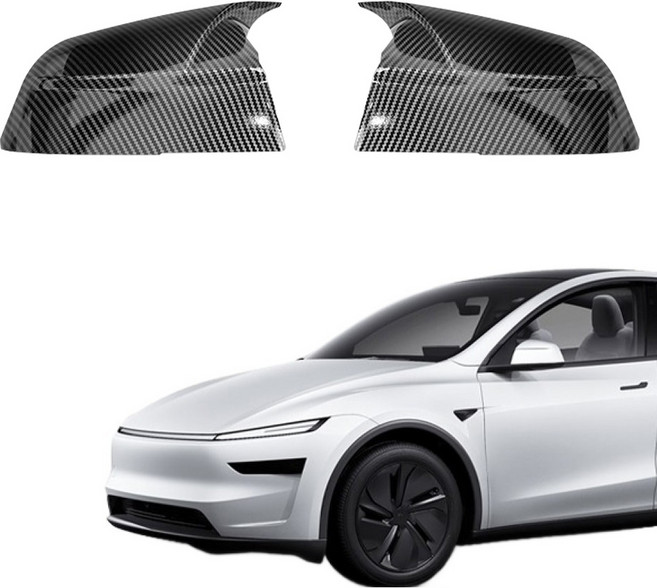 디케이몰 테슬라 모델Y 주니퍼 몰딩 사이드미러 유광카본 2p, 사이드