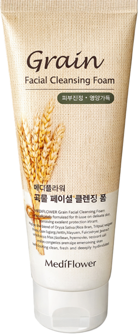 MediFlower 台灣公司貨 穀物深層清潔卸妝洗面乳, 1個, 150ml