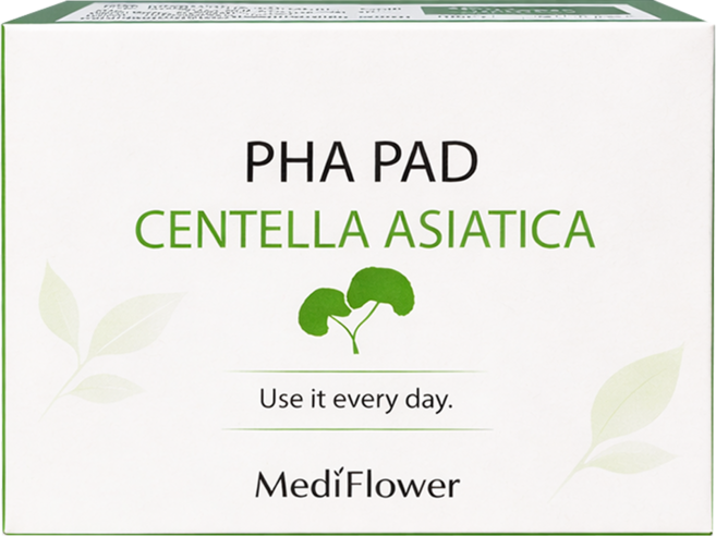 MediFlower 台灣公司貨 積雪草舒緩爽膚棉片, 60片, 1個