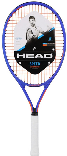 HEAD 海德 SPEED JR 23 98 16 x 18 青少年網球拍 215g, 鈷藍色 + 橘色, 1個