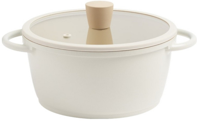 트루쿡 인덕션 IH 양수냄비, 20cm, 베이지, 1개