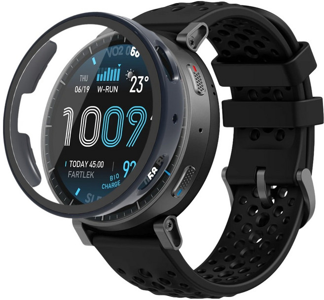 스페이스쉴드 스마트워치 호환 PC 강화유리 올인원 케이스, 미드나잇블루, 1개