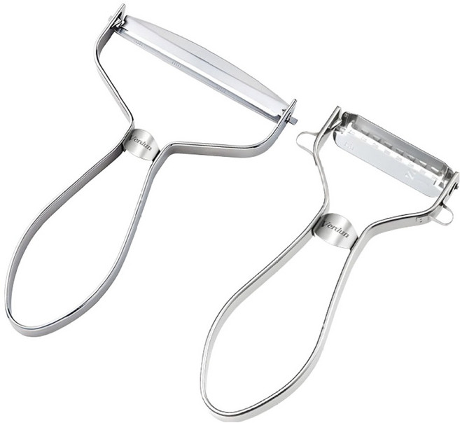 시모무라 베르됭 올스텐 채칼 5mm + 양배추칼 세트, 실버, 1세트