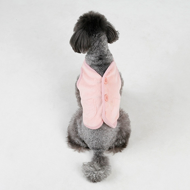 에이미러브즈펫 강아지 허니 스윗 조끼, 핑크, 1개