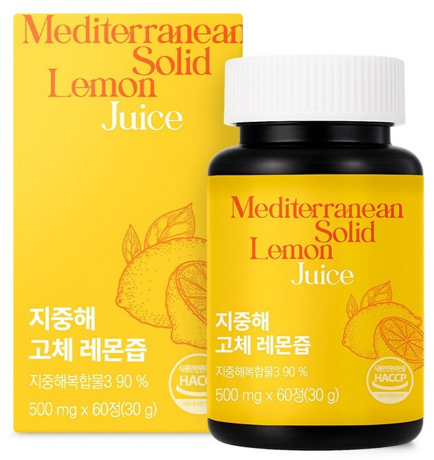 이롭핏 지중해 고체 레몬즙 30g, 1개, 60정