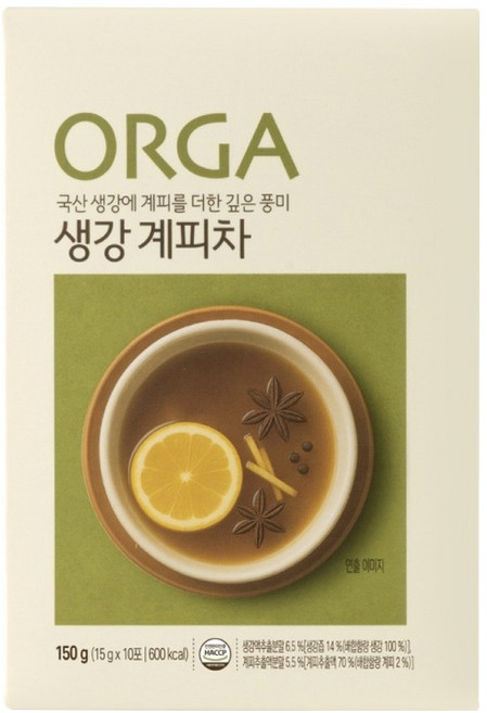 올가홀푸드 생강 계피차, 15g, 10개입, 1개