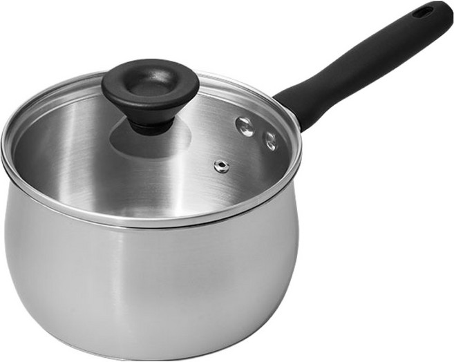 마이어코리아 인덕션 루나 스테인리스 스틸 편수냄비, 18cm, 혼합색상, 1개