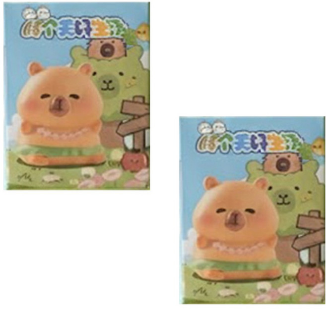 MS Corporation Cutiebara 水豚君 幸福生活 盲盒 隨機出貨, 2個