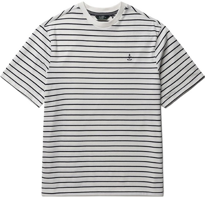 올젠 남성용 유스 스트라이프 반팔 티셔츠 ZME2TR1902