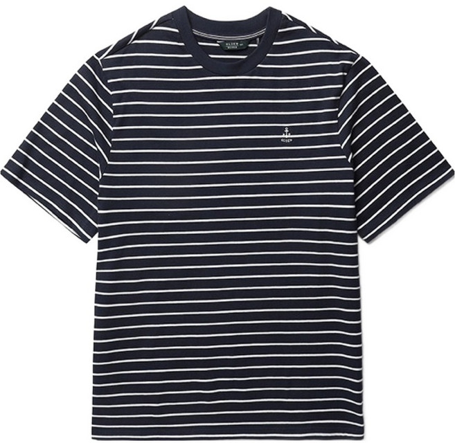 올젠 남성용 유스 스트라이프 반팔 티셔츠 ZME2TR1902