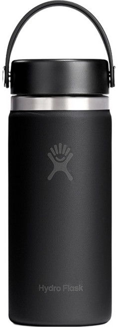 하이드로플라스크 와이드 플렉스캡 텀블러, 블랙 NEW, 473ml, 1개