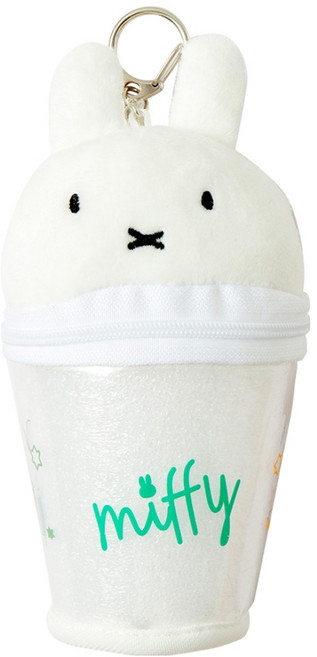 STUDIO EIGHT Miffy 果凍鑰匙圈包, 白色, 1個
