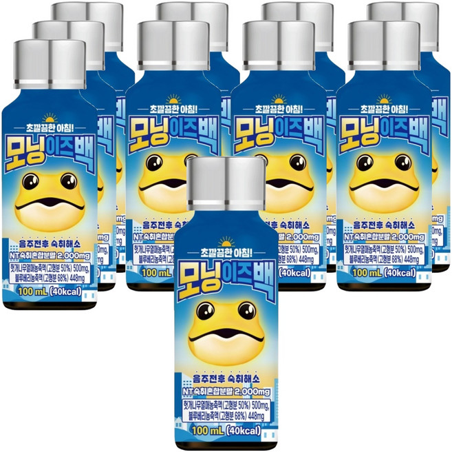 Moningijeubaek 飲料, 10個, 100ml