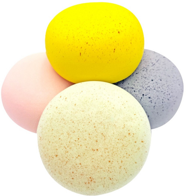 아가플러스 폭신 이색 호빵 스퀴시 4종 세트, 1세트