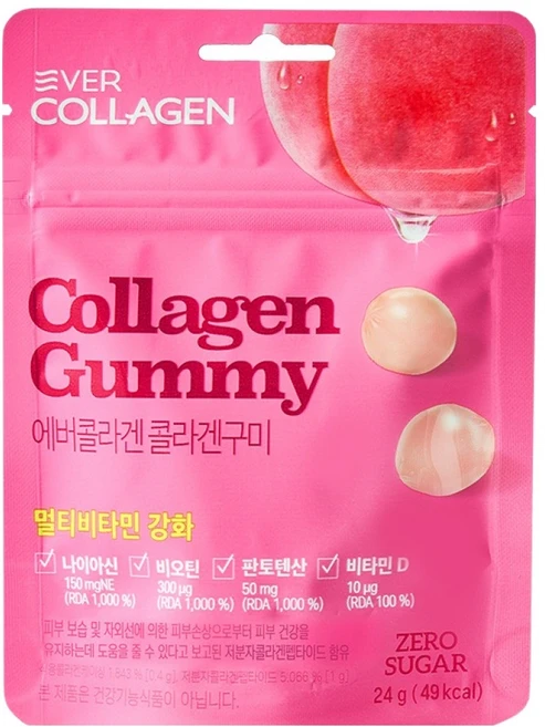 에버콜라겐 콜라겐 구미, 1개, 24g - 쿠팡