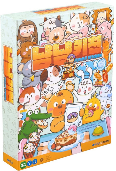 공간27 냠냠키친 2인 순발력 집중력 보드게임, 1개