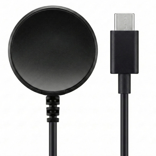 아크로 C타입 무선충전기 1m, 블랙, 1개