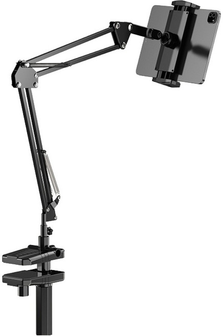 레드에셋 침대 태블릿 휴대폰전용 거치대, 1개, 블랙