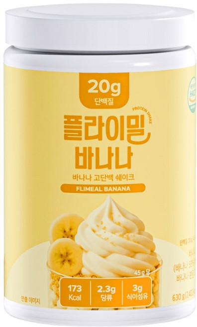 플라이밀 바나나 고단백 쉐이크, 630g, 1개