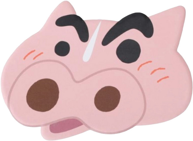 norns 蠟筆小新陶瓷吸水墊, 肥嘟嘟 臉紅紅, 1個